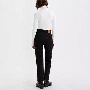Levi's Ribcage Straight Ankle Jean in Black
